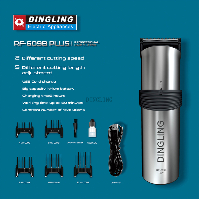 Professional Electric Hair Clipper RF-609B PLUS